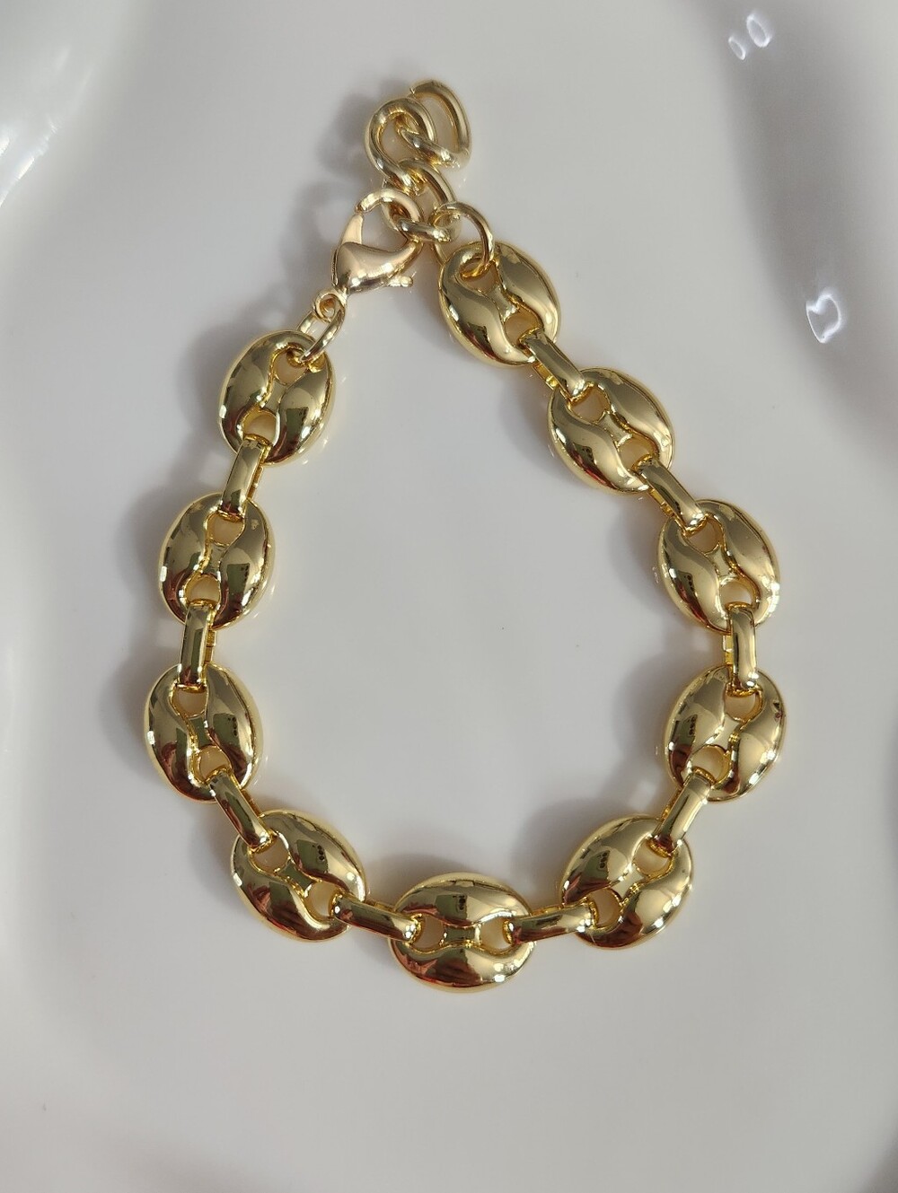 14k Gold Plated Gucci Puff Bracelet